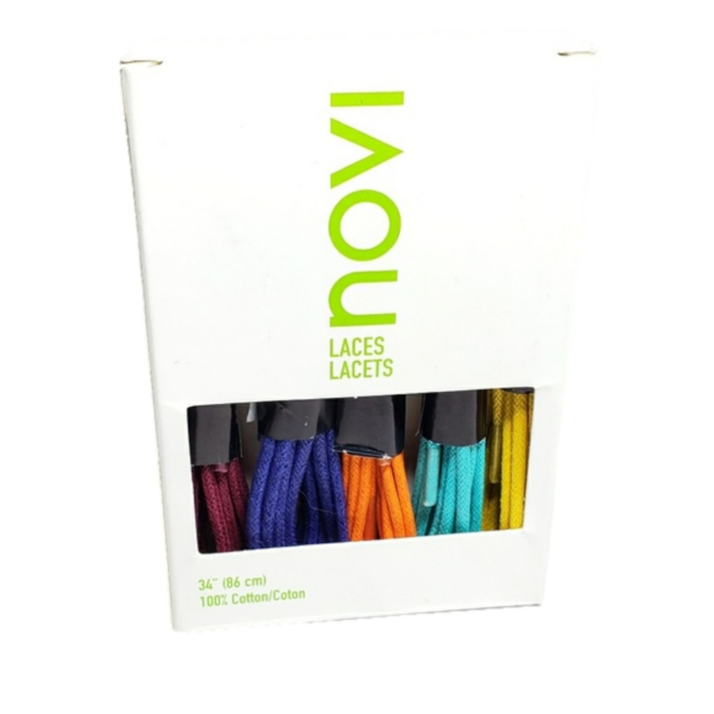 Nwt NOVI shoe laces multi-color pack 34"